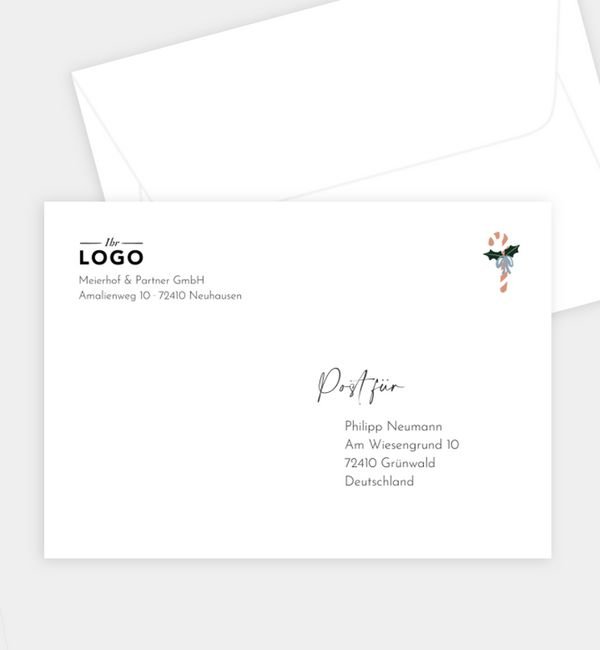 Briefumschlag gerade