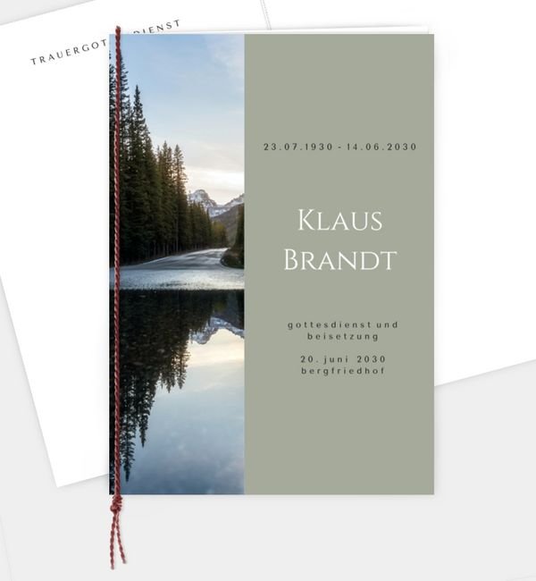Klappkarte hoch