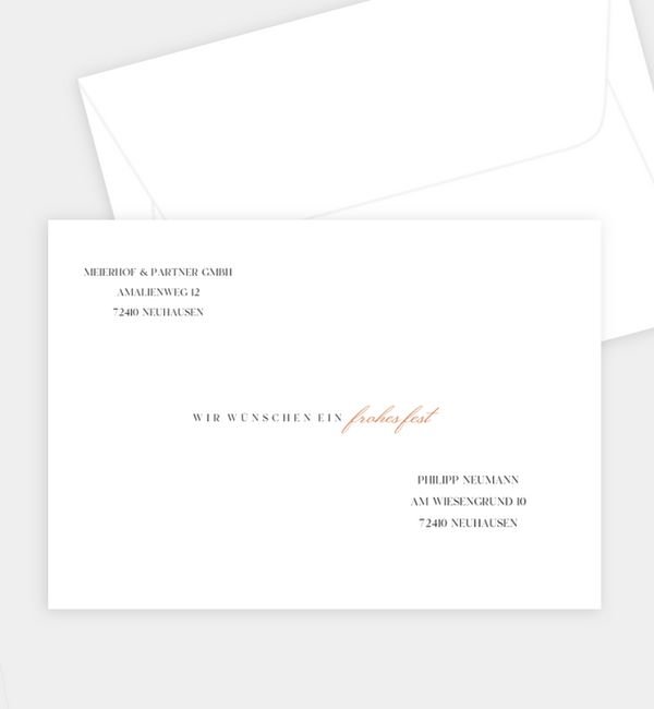 Briefumschlag gerade