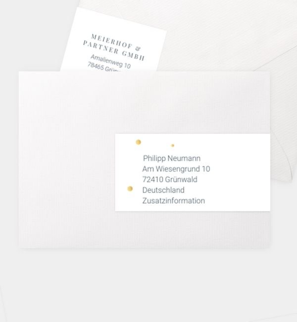 Kombi-Adressaufkleber