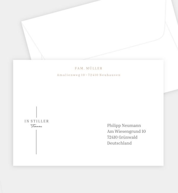 Briefumschlag gerade