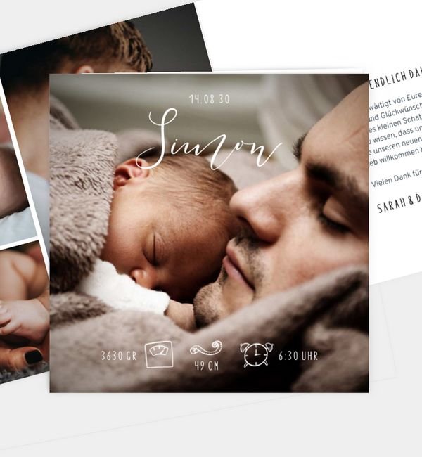 Klappkarte quadratisch