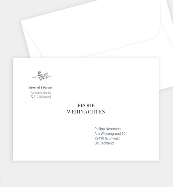 Briefumschlag gerade