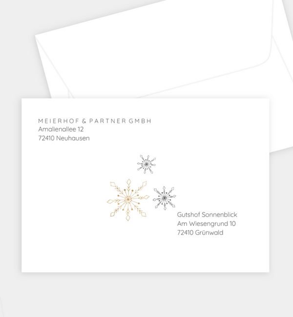 Briefumschlag gerade