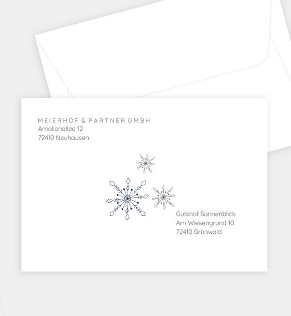 Briefumschlag gerade