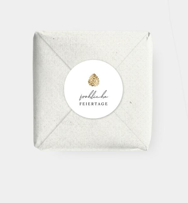 Geschenkaufkleber rund