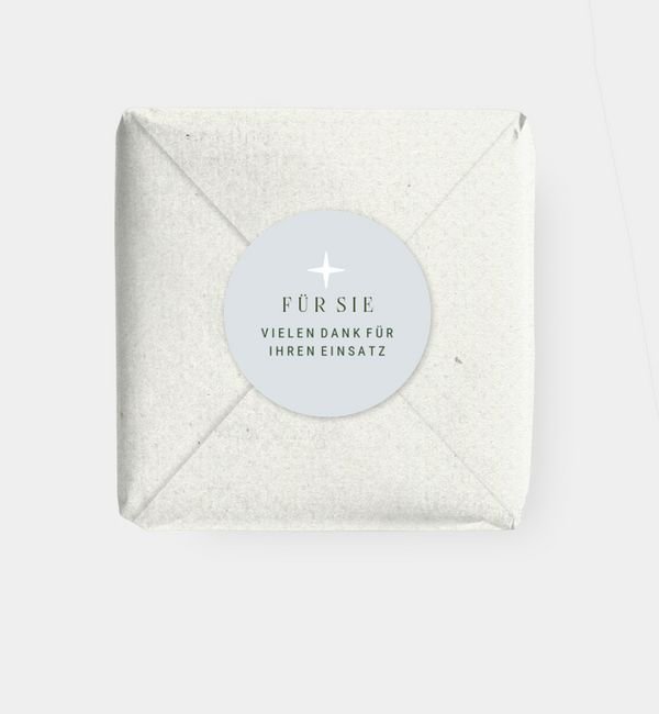 Geschenkaufkleber rund