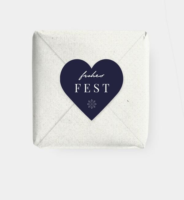 Geschenkaufkleber Herz