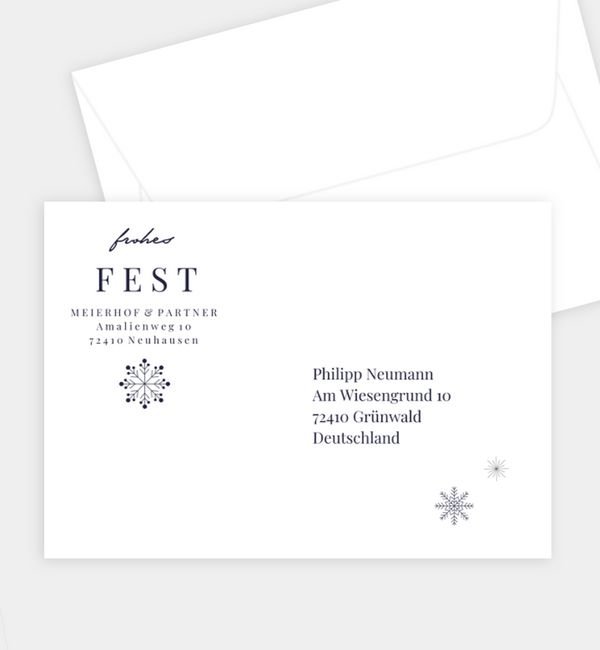 Briefumschlag gerade