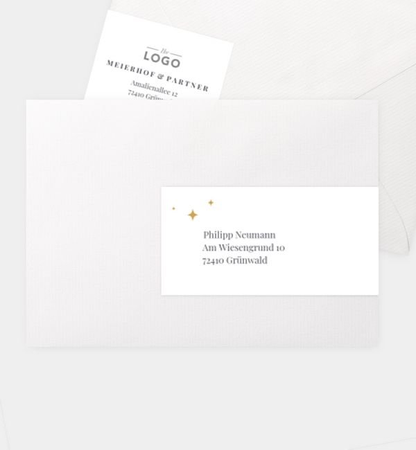 Kombi-Adressaufkleber