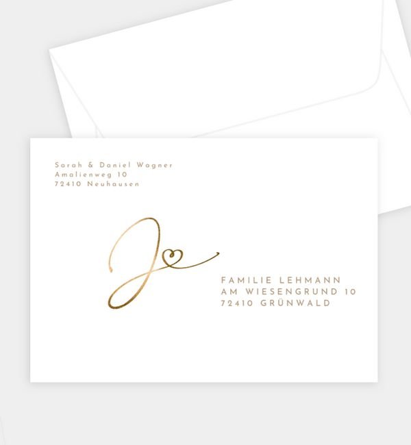 Briefumschlag gerade