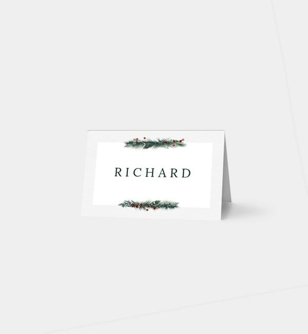 Tischklappkarte quer, horizontale Faltung