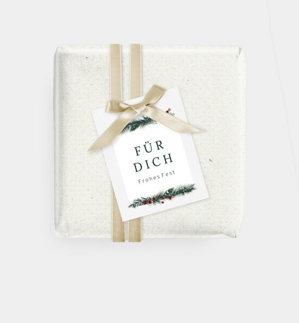 Geschenkanhänger rechteckig