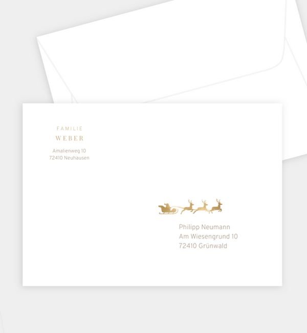 Briefumschlag gerade