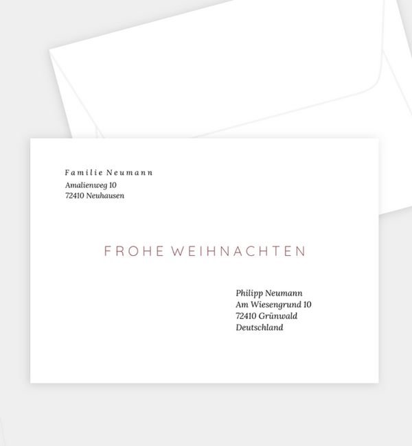 Briefumschlag gerade