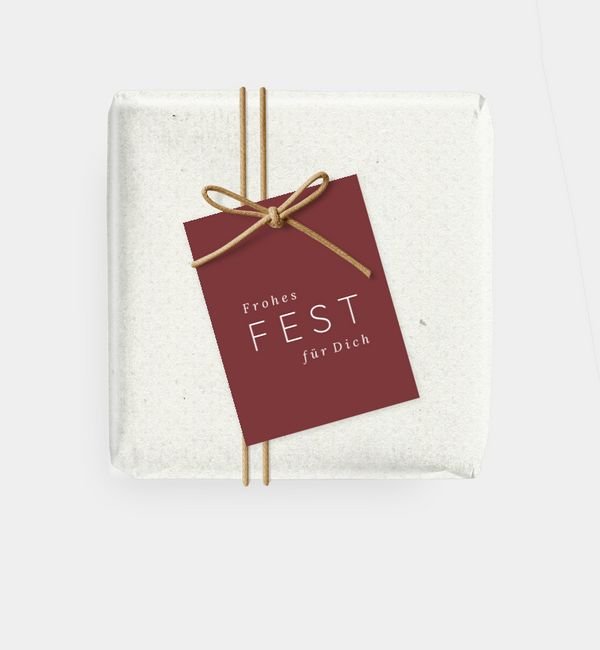 Geschenkanhänger rechteckig