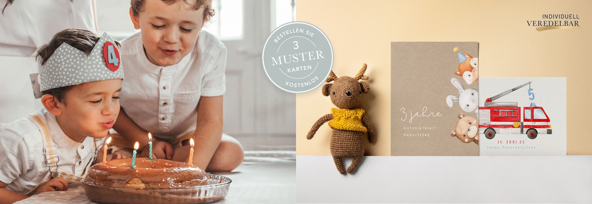 Kartenliebe Einladungskarte für Kindergeburtstage