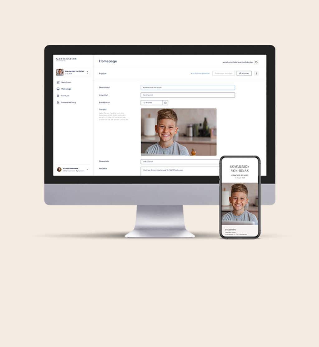 Kostenloses Eventportal