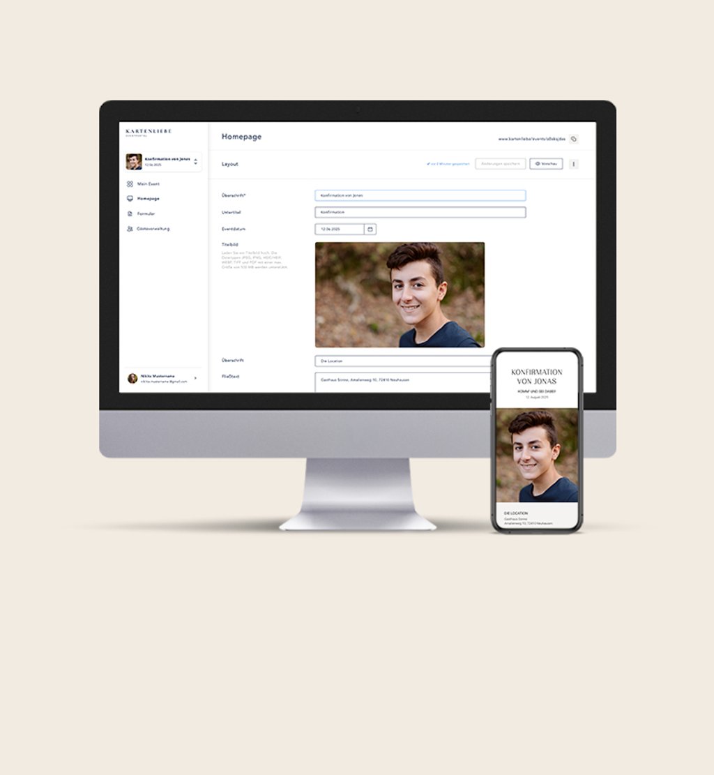 Kostenloses Eventportal