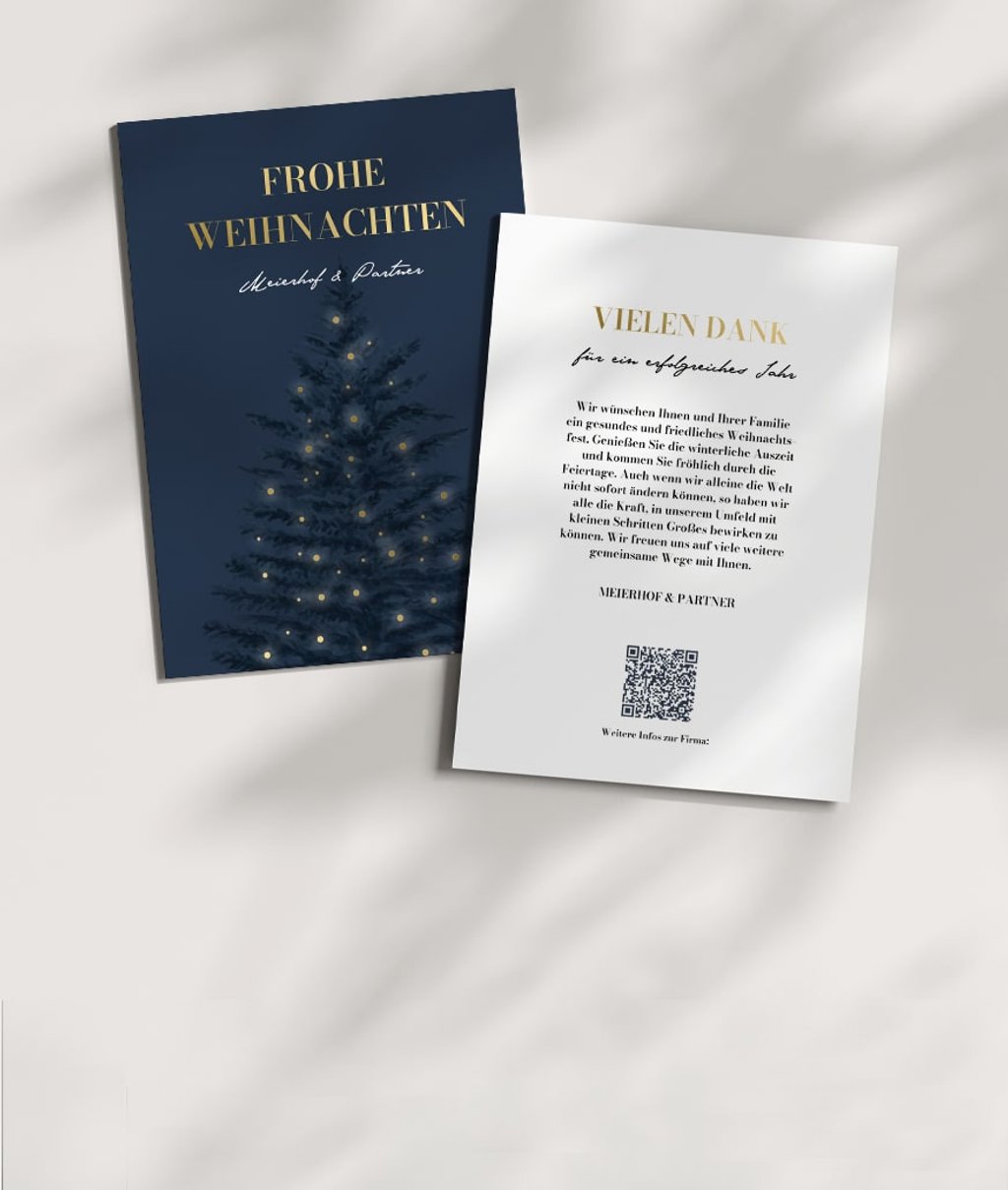 Karte mit QR-Code