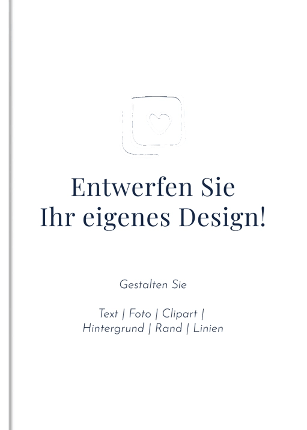 Fotobuch Blanko-Design