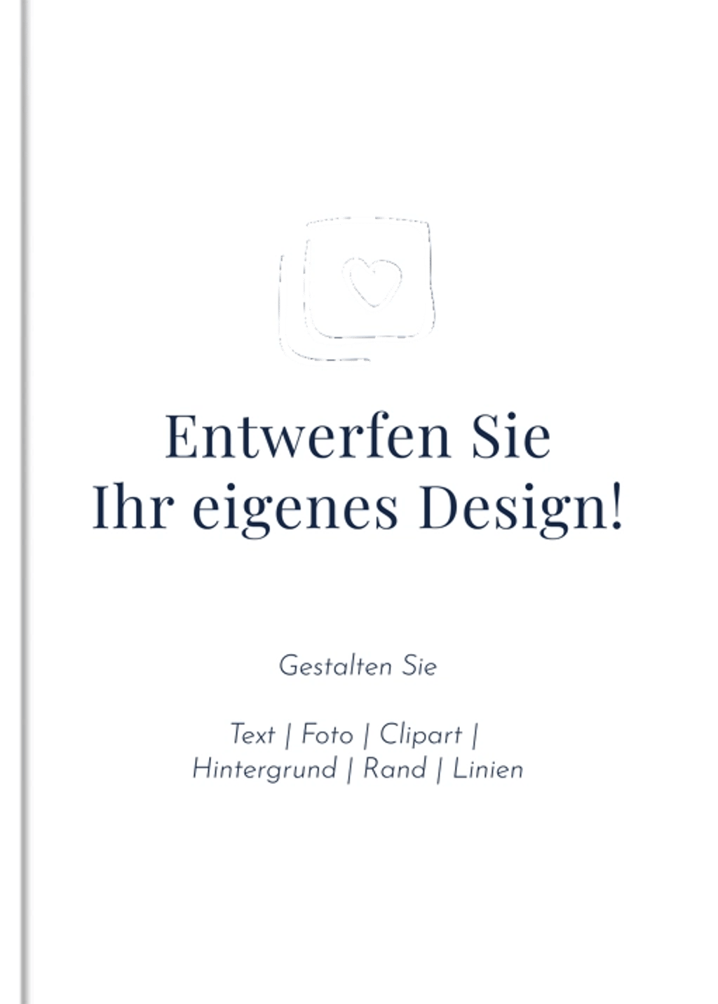 Fotobuch Blanko-Design