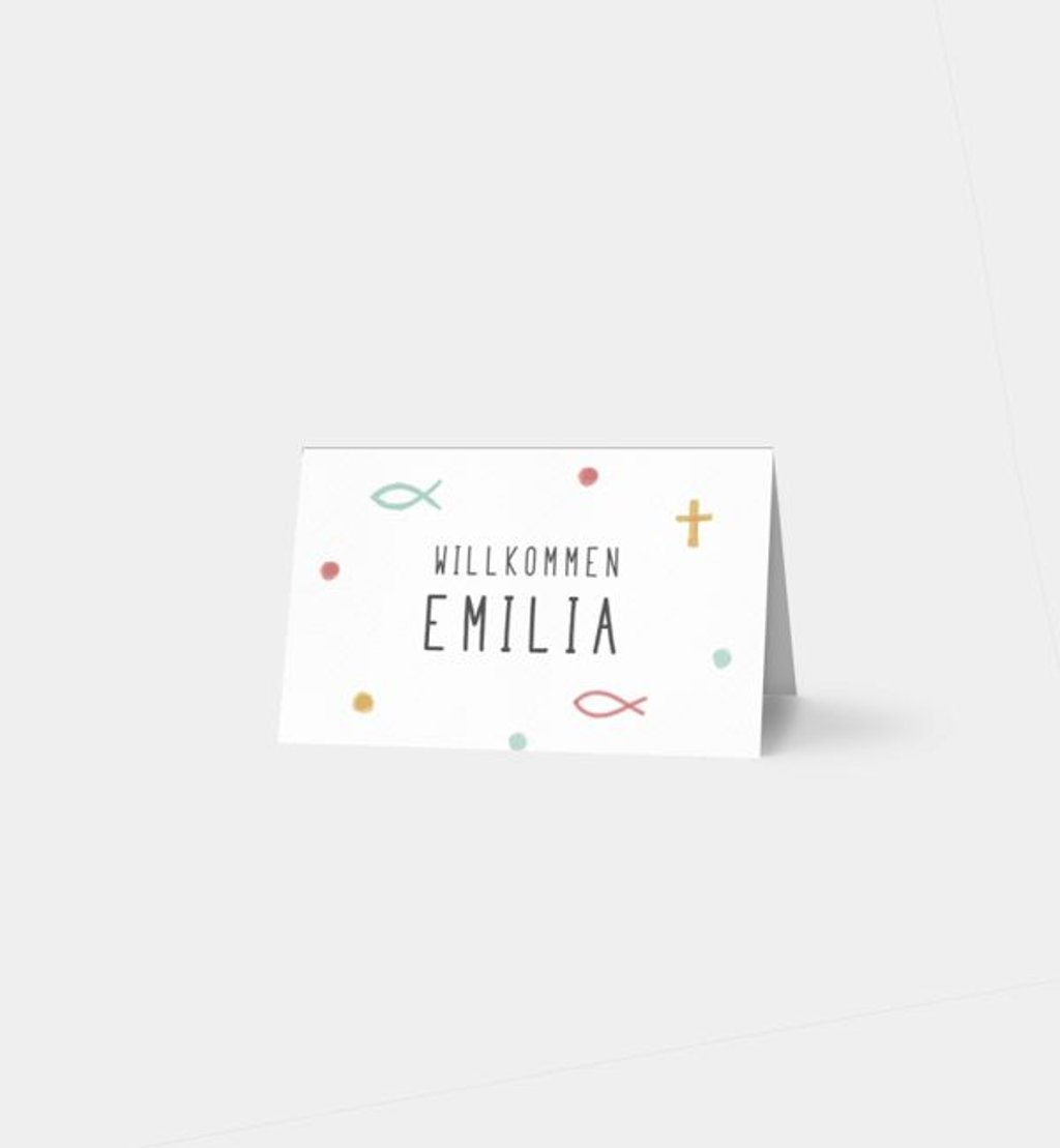 Tischkarte firmung/tischkarte/occasion Holy Elements