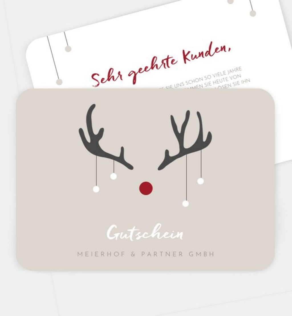 category.gutscheinkarte Weihnachten Geschäftlich Rudolf