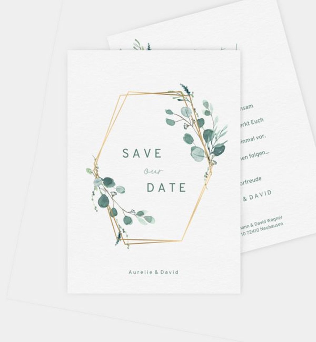 Save-the-Date-Karte Hochzeit Sommerduft