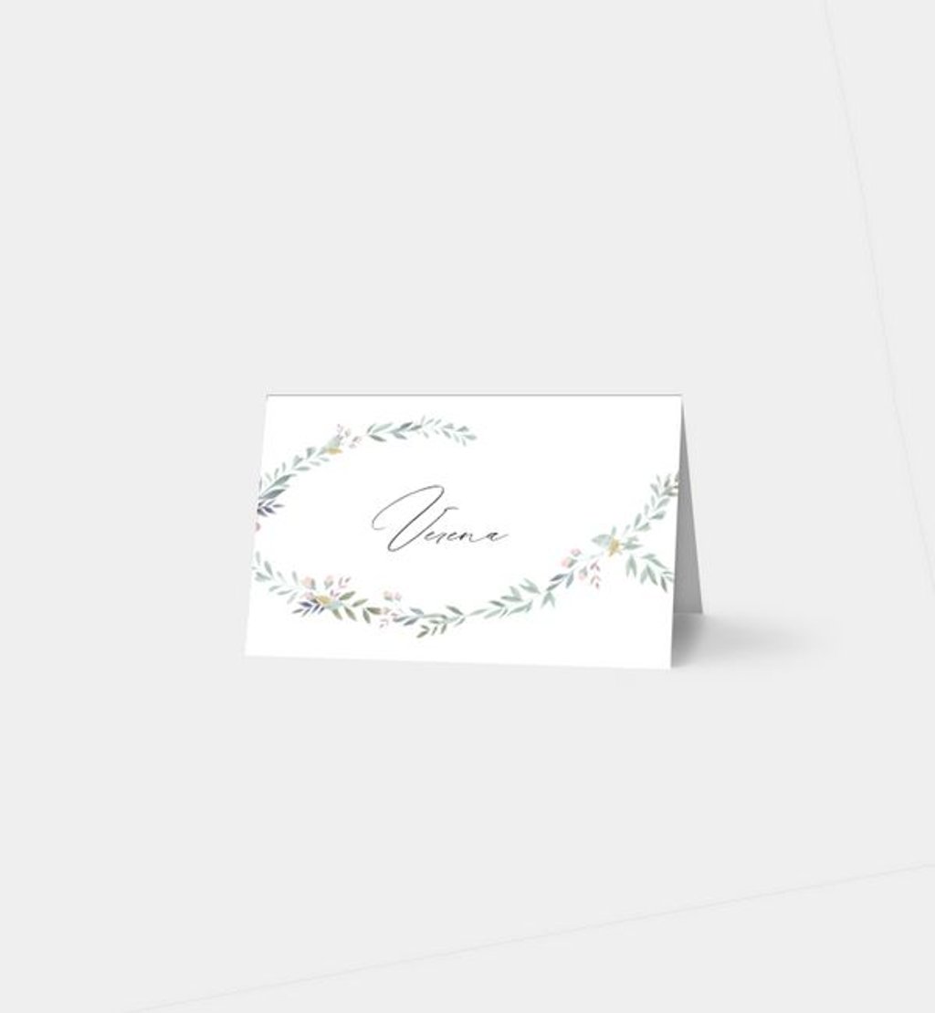 Tischkarte firmung/tischkarte/occasion Blumenzeichen