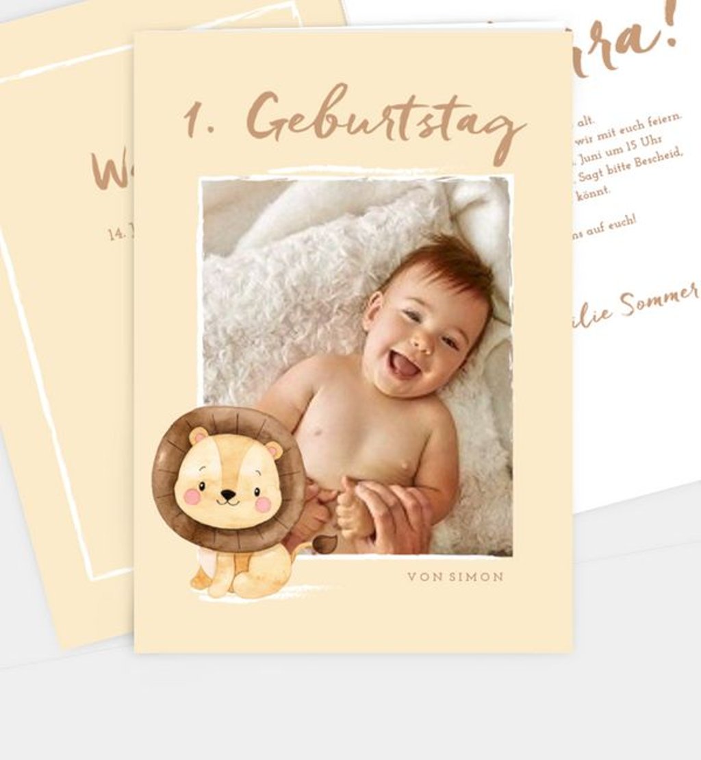 category.einladungskarte Kindergeburtstag Little Lion