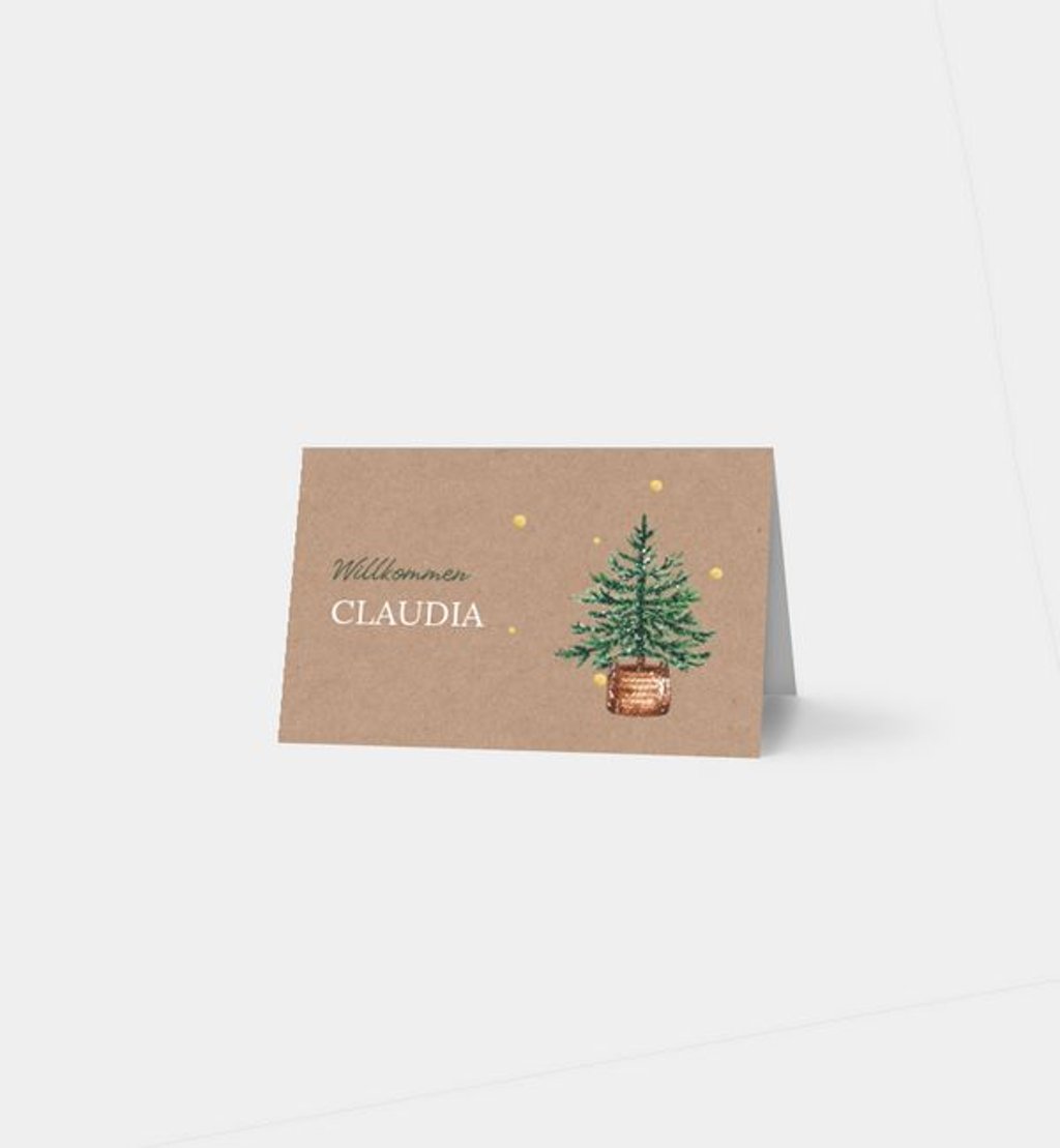 Tischkarte weihnachten/privat/tischkarte/occasion Care for Nature