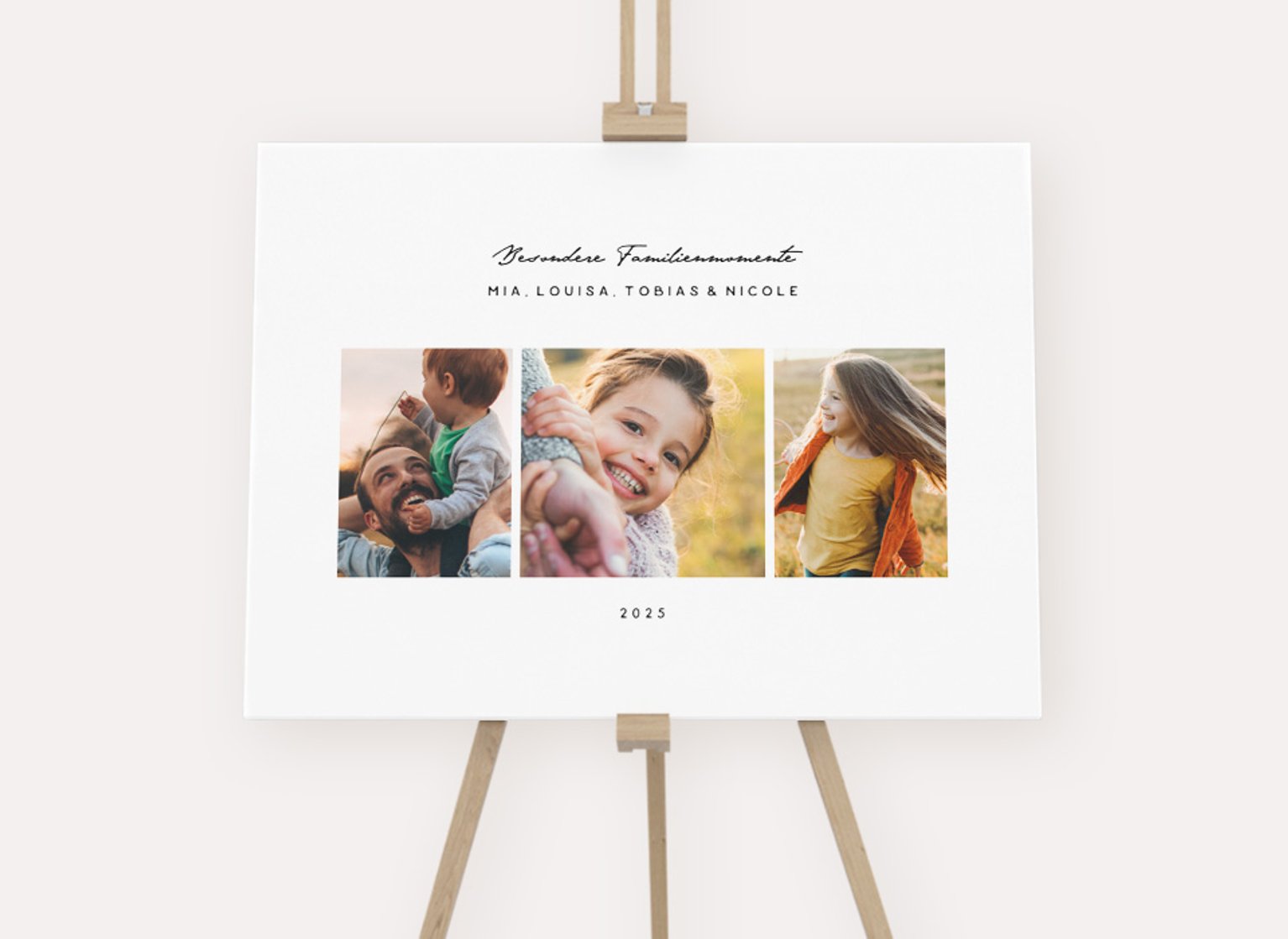 Fotocollage Familie