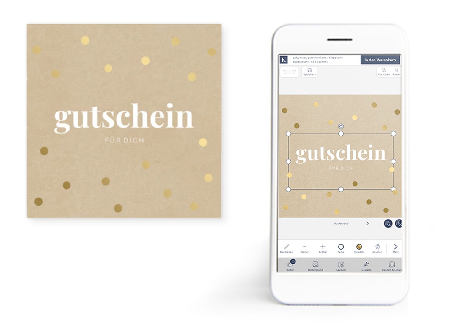 Gutscheine individuell gestalten