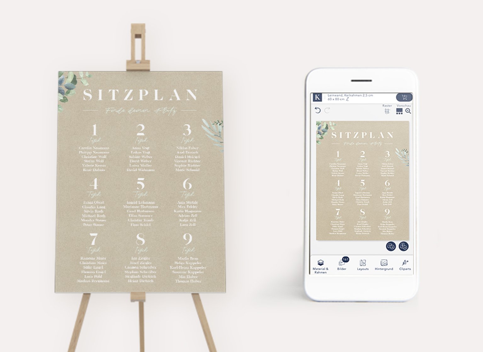 Sitzplan Hochzeit