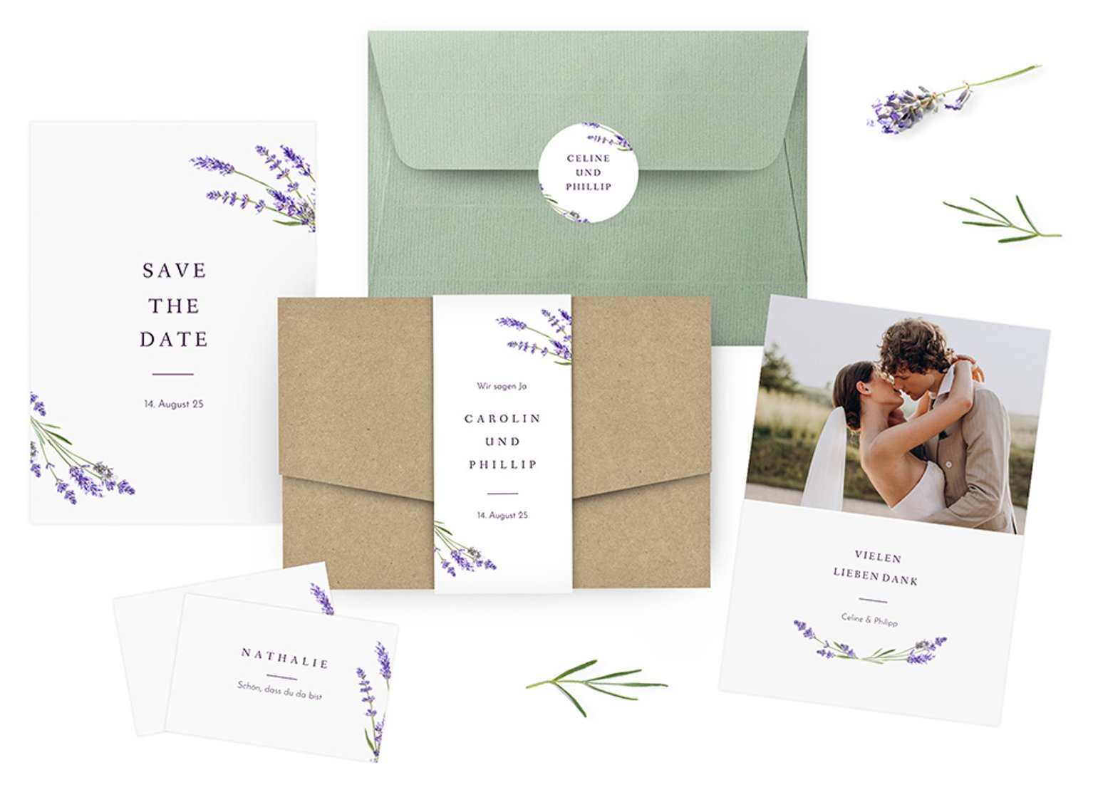 Hochzeitspapeterie "Lavender"