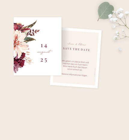 Save-the-Date Karten Hochzeit