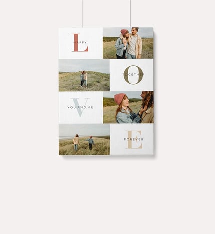 Fotocollage Liebe