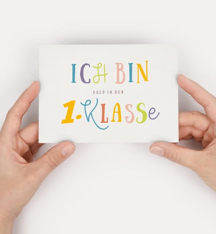 Einschulung Dankeskarte