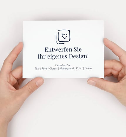 Blanko Design Hochzeitskarten