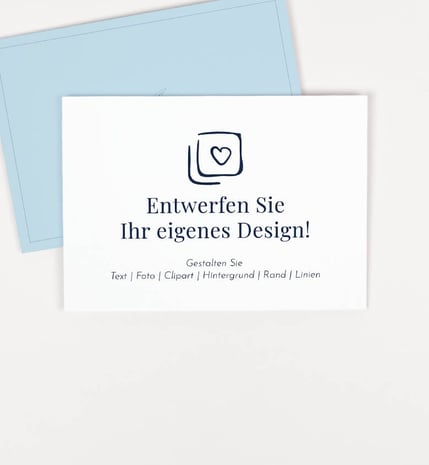 Blanko Design Geburtskarten