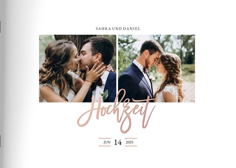 Fotobuch Rosegold Wedding