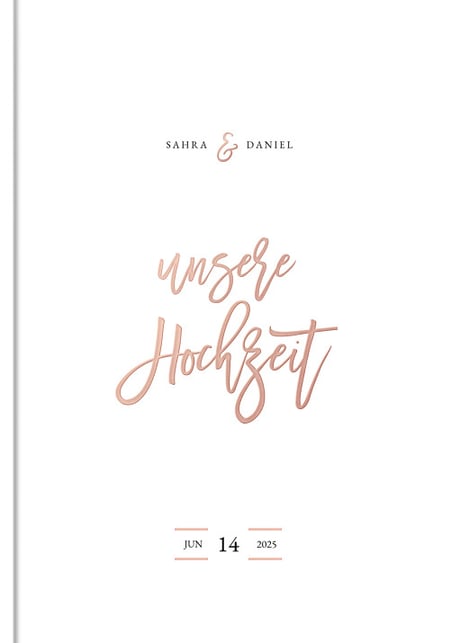 Fotobuch Rosegold Wedding