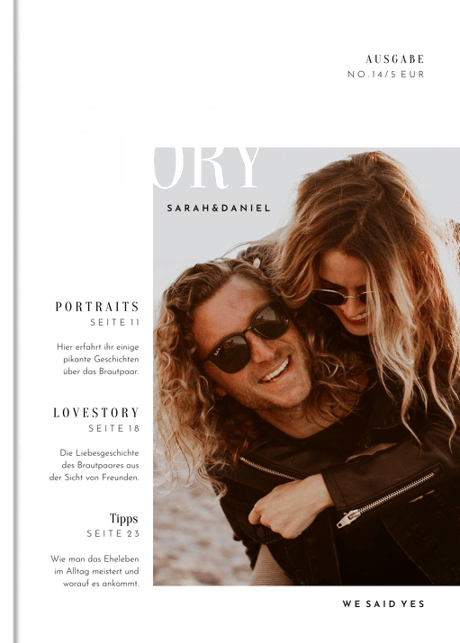 Fotobuch Editorial Style