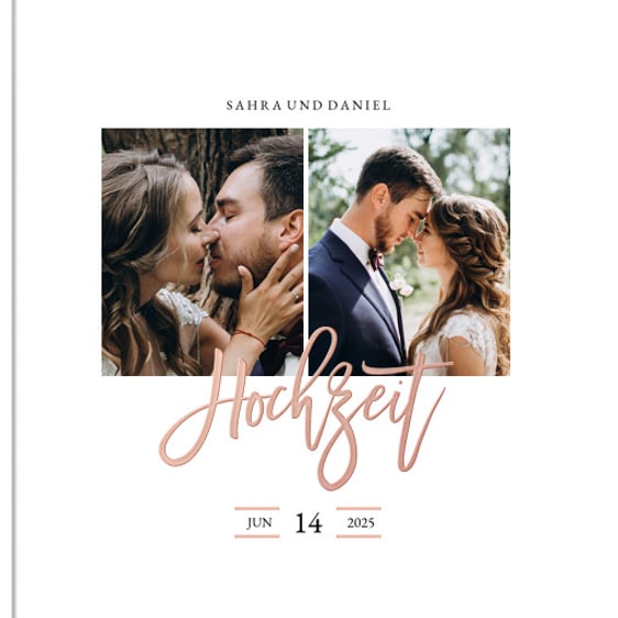 Fotobuch Rosegold Wedding