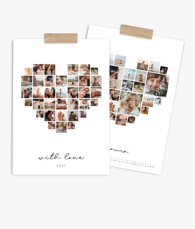 Wandkalender Love Collage