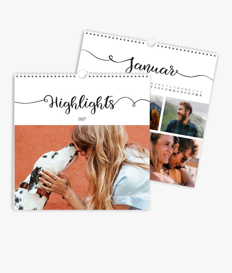 Wandkalender Handlettering