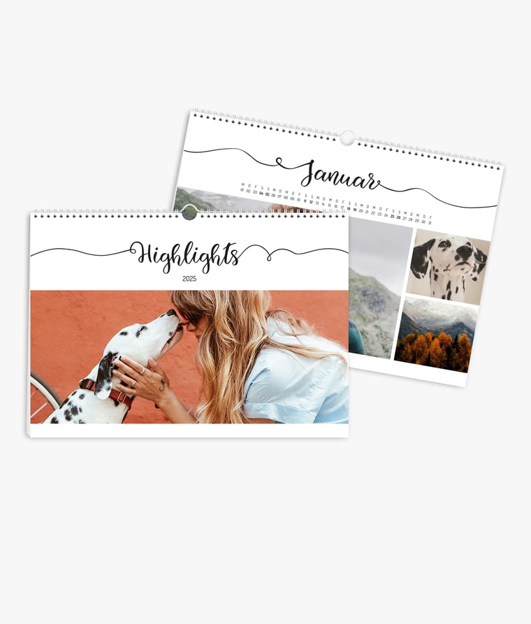 Wandkalender Handlettering