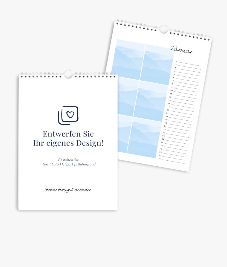 Terminkalender Blanko · Geburtstagskalender