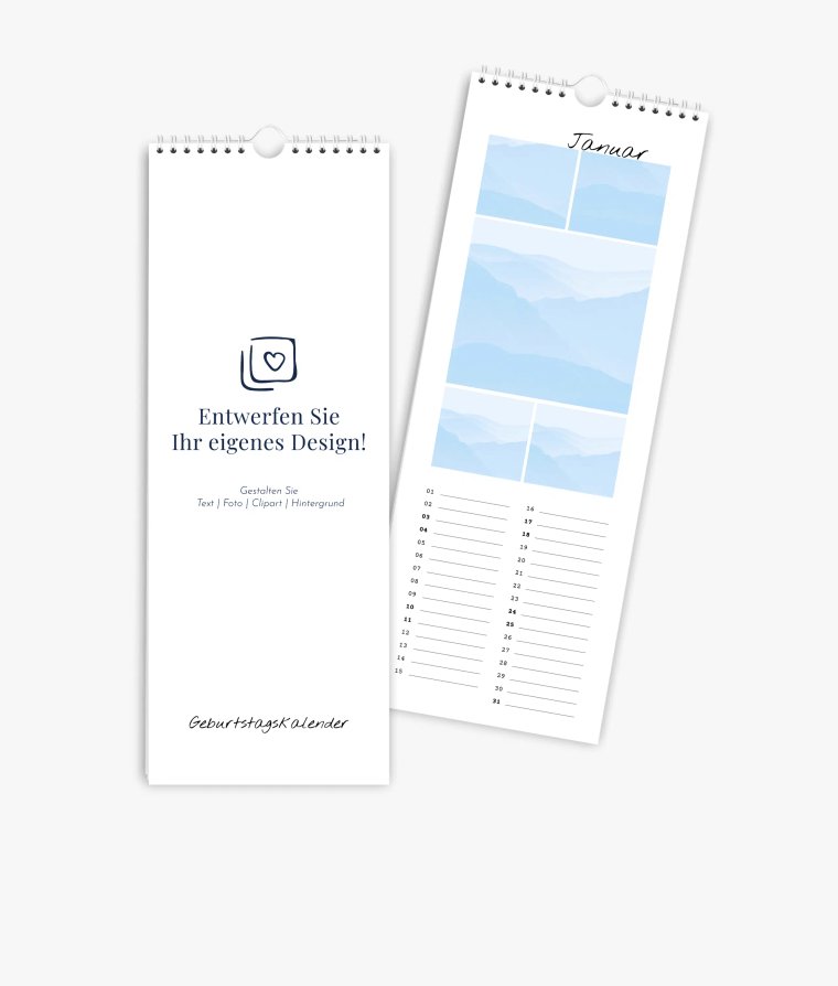 Küchenkalender Blanko · Geburtstagskalender